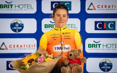 Coralie Demay, toute proche de remporter le Bretagne Ladies Tour